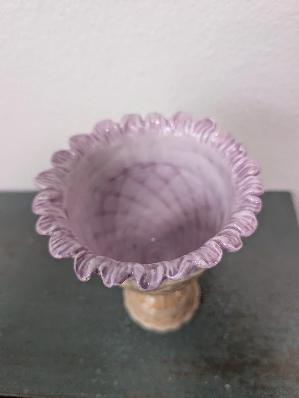 Tracy Porter Alouette collection Purple Lavendar Waffle Cone Sundae Bowl Cup
